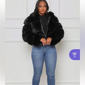 New Women’s Faux Fur Coat